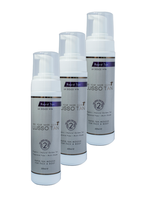 Rapid Tan Mousse 200ml (x3 units)