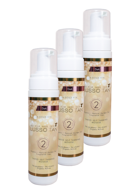 Tinted Self Tanning Mousse Dark (x3 units)