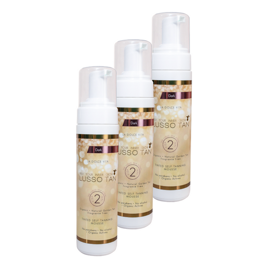 Tinted Self Tanning Mousse Dark (x3 units)
