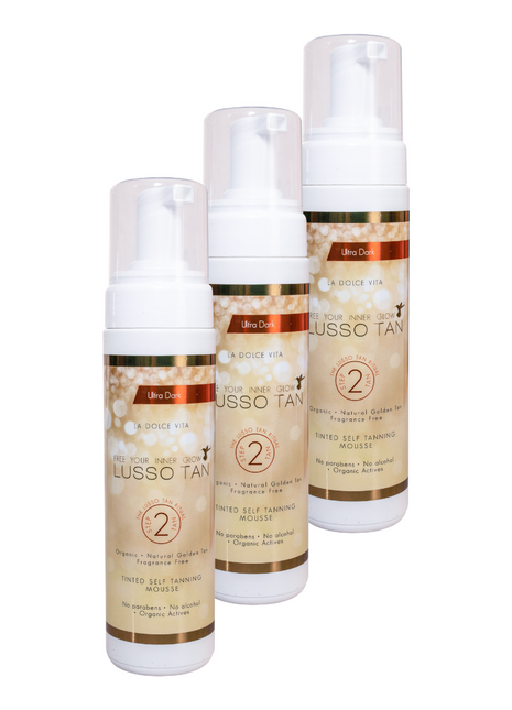 Tinted Self Tanning Mousse Ultra Dark (x3 units)