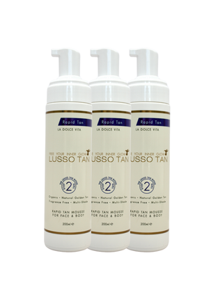 Rapid Tan Mousse 200ml (x3 units)