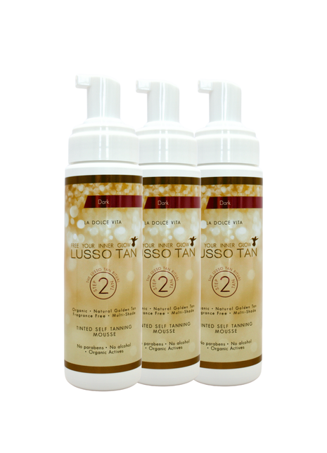 Tinted Self Tanning Mousse Dark (x3 units)