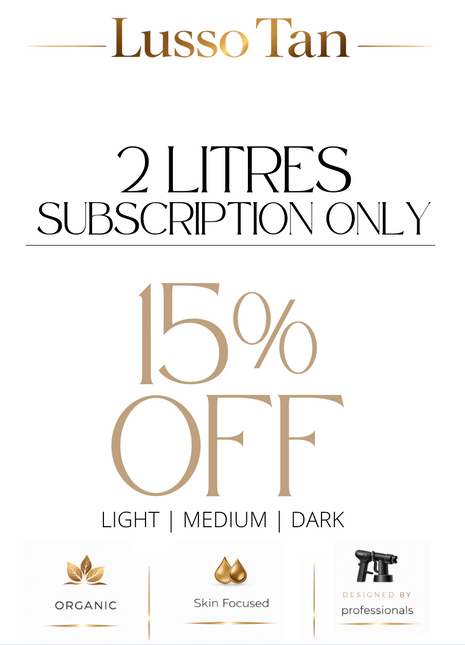 2 Spray Tan Litres Subscription Only