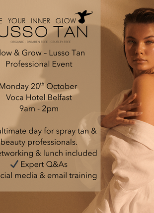 Glow & Grow – Lusso Tan Professional Event