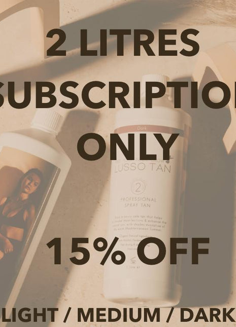 2 Spray Tan Litres Subscription Only