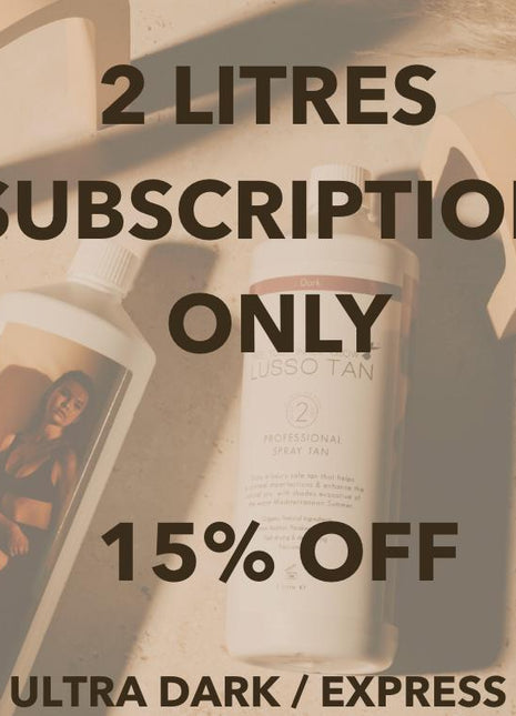 2 Spray Tan Litres - Subscription Only
