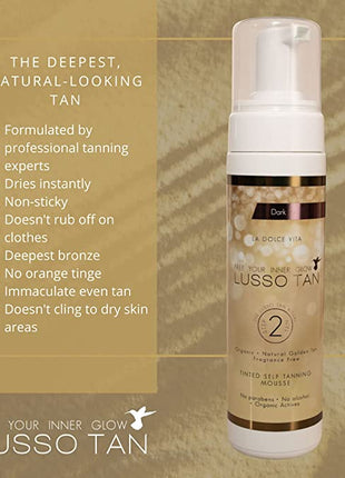 Tinted Self Tanning Mousse Dark (x3 units)