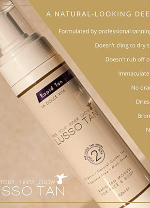 Rapid Tan Mousse 200ml (x3 units)
